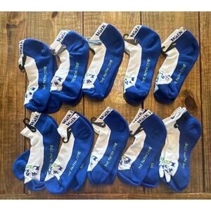 New Walk in Love The Faithy Zone Blue White Athletic Socks 10 Pairs Bible god